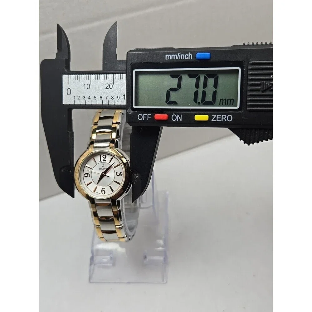 Bulova 98L158 Womens Two Tone Stainless Steel Quartz Watch New Battery